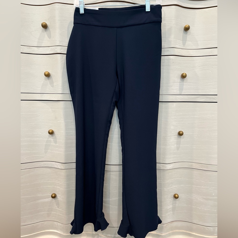 NWT INC Ruffle Hem Pant Size 2
